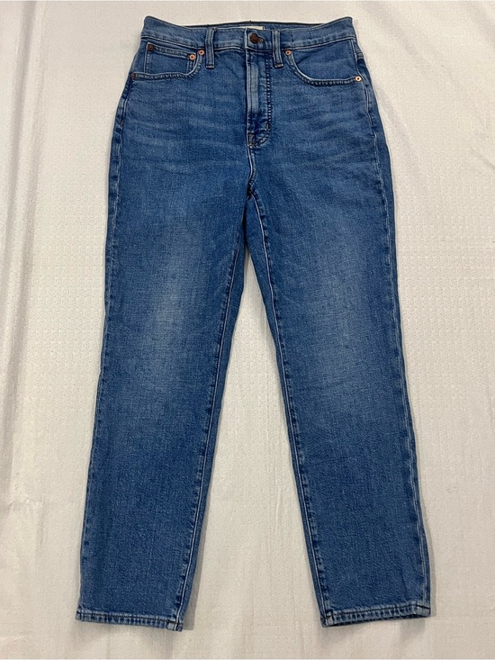 Madewell Denim - Madewell High-Rise Straight Leg Jeans in Blue Wash size 27